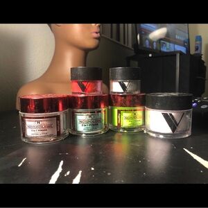 3 Valentino and 3 not polish powder